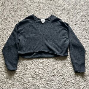 Gray BDG Cropped Long Sleeve